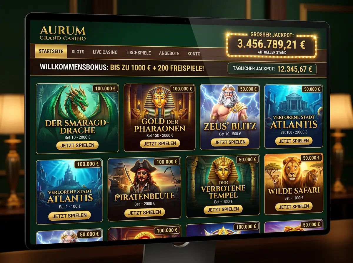 Millioner — Spielsaal und Angebot